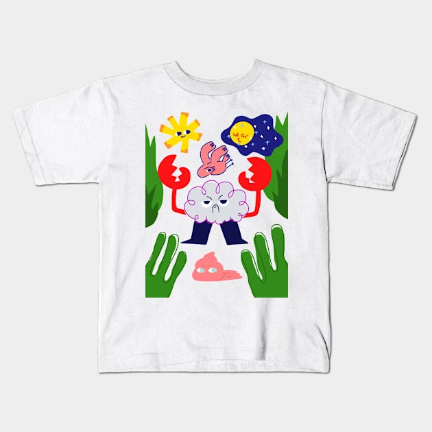 nunc colourful collection - gather Kids T-Shirt by nuncstudio